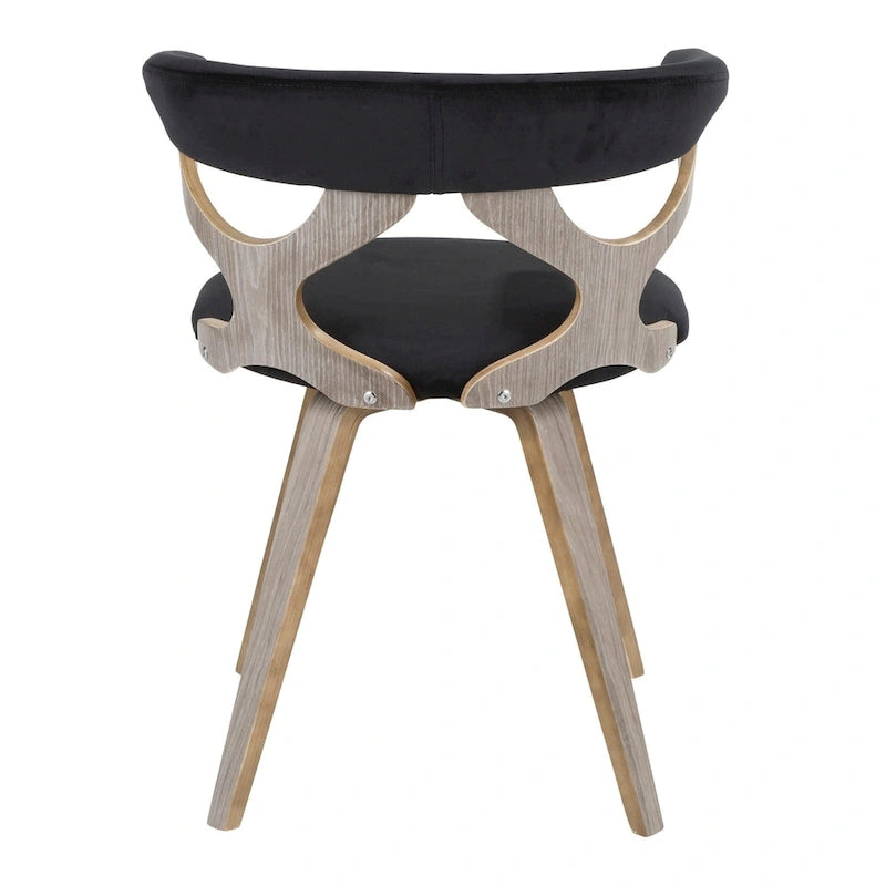 Chaise de salle à manger/d'appoint pivotante Mid-Century Modern