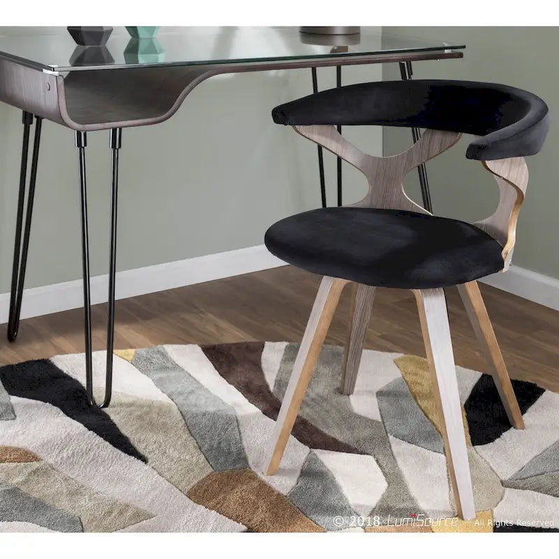 Chaise de salle à manger/d'appoint pivotante Mid-Century Modern