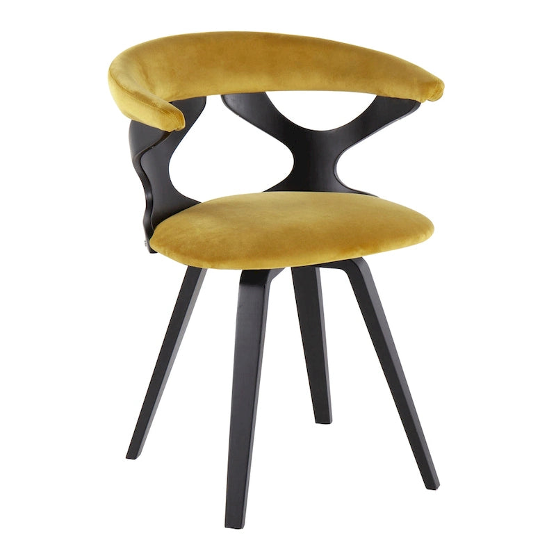 Chaise de salle à manger/d'appoint pivotante Mid-Century Modern