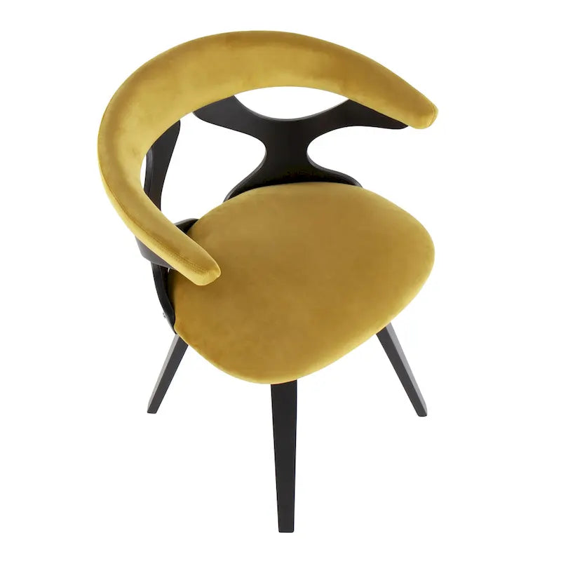 Chaise de salle à manger/d'appoint pivotante Mid-Century Modern