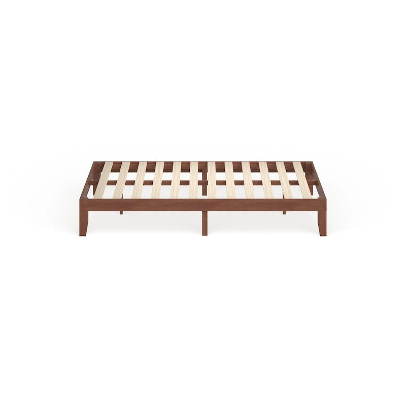 Lit plateforme de 12 pouces en bois massif format Queen