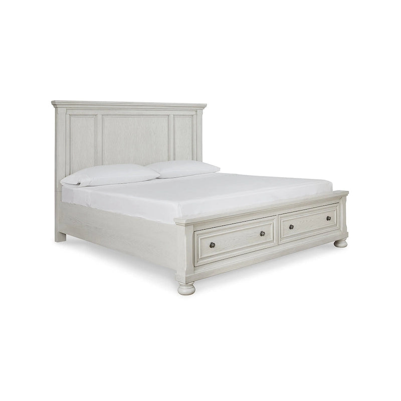 Lit de rangement Robbinsdale Blanc Antique