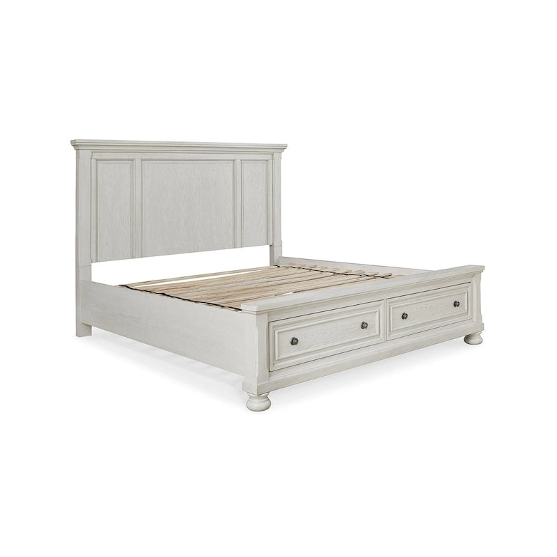 Lit de rangement Robbinsdale Blanc Antique