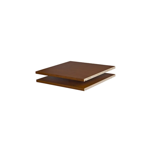 Étagères 100 % bois massif pour armoires de dressing, lot de 2