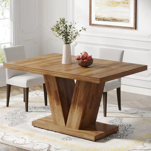 47 Farmhouse Small Rectangle Dining Table for Kitchen Dining Room