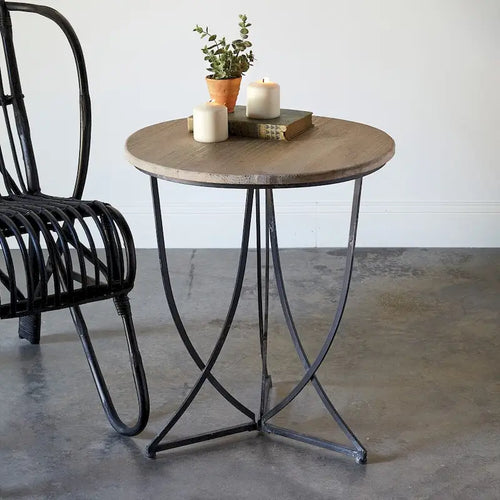 Arabesque Side Table - 20 dia. x 24H