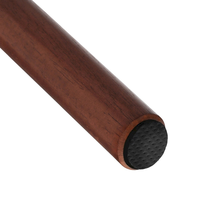 Lot de 3 tabourets de bar de 61 cm, hauteur comptoir, avec cadre en bois massif et dossier à barreaux pour îlot de cuisine