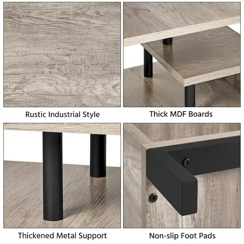 Meuble TV compact en bois pour salon