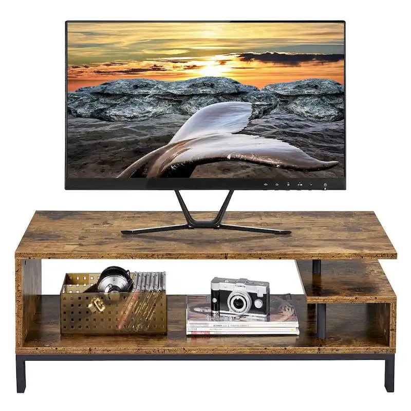 Meuble TV compact en bois pour salon