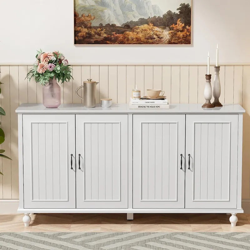 Buffet de cuisine, meuble d'appoint avec bar à café, table de service