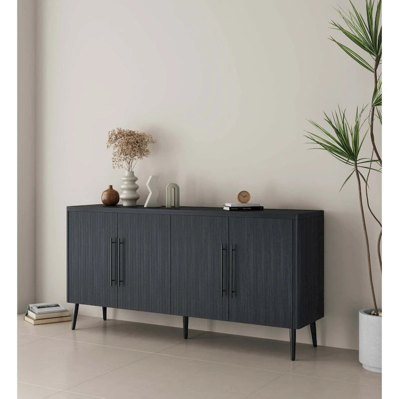 Buffet Jodie moderne du milieu du siècle, 164 cm