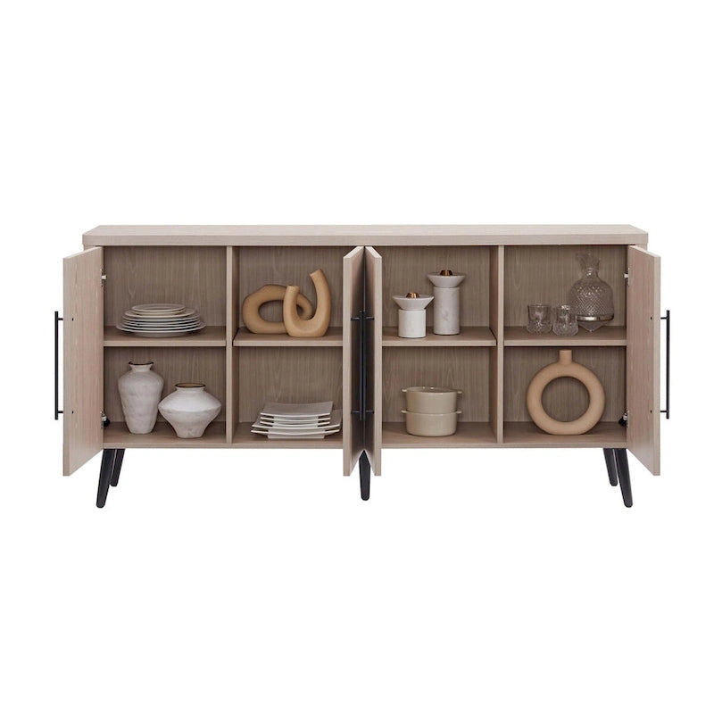 Buffet Jodie moderne du milieu du siècle, 164 cm