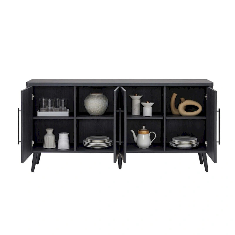 Buffet Jodie moderne du milieu du siècle, 164 cm